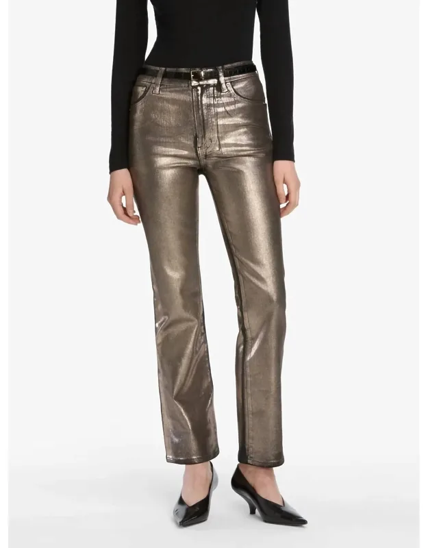 Reboot Crop Jean In Coated - Comfortable & Stylish