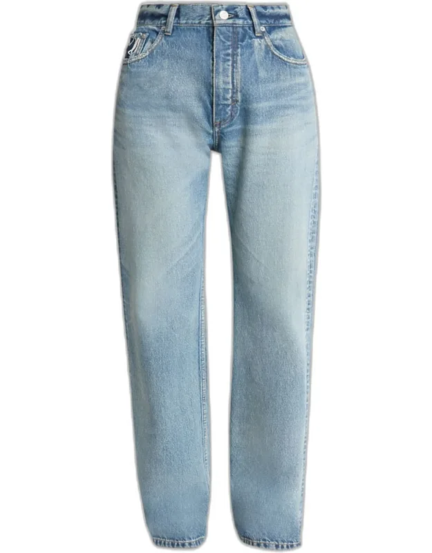High-rise Straight-leg Jeans