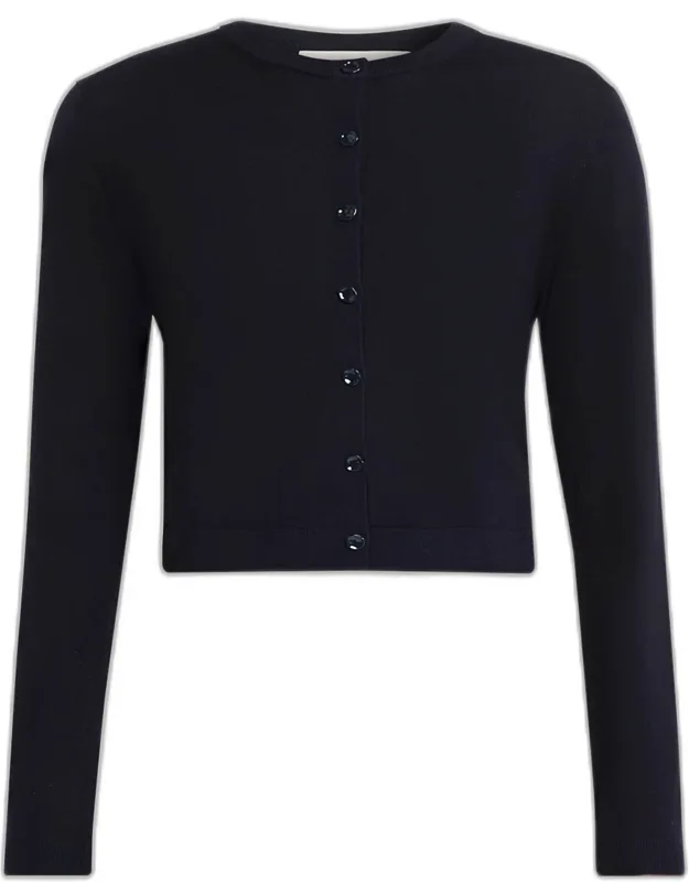 Merino Wool Crewneck Cardigan
