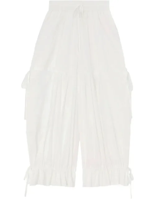 Ruffled Drawstring Trousers