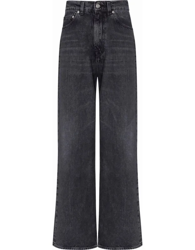 Five-pocket Straight Jeans