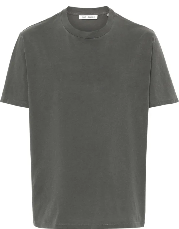 Ribbed Trim Boxy T-shirt