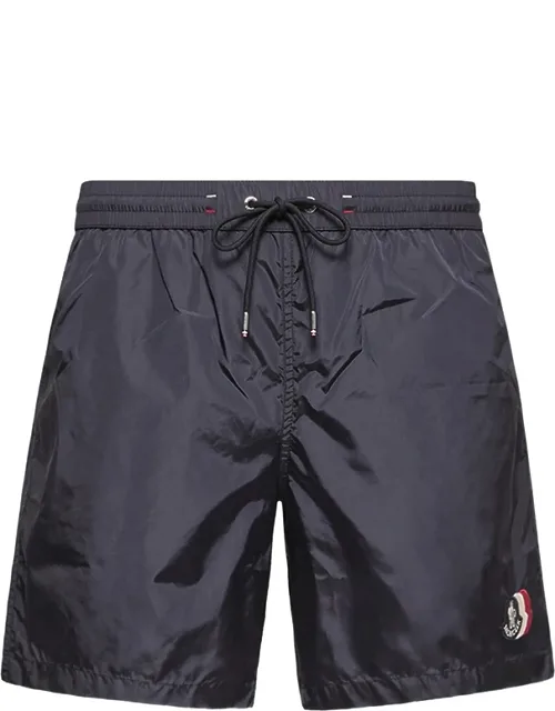 Logo-patch Drawstring Swim Shorts