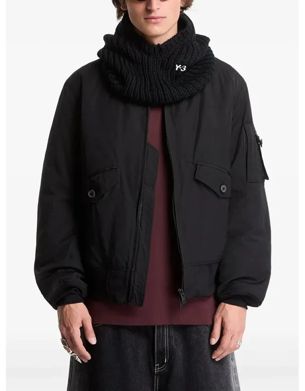 Pocket-detail Zip-up Bomber Jacket