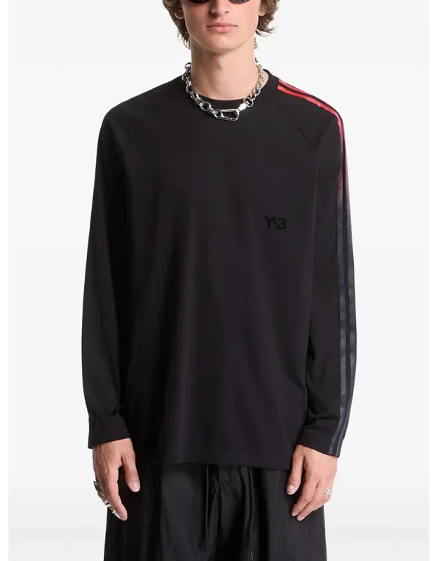 Gradient-stripe Long-sleeve T-shirt