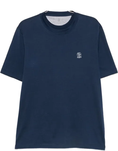 Logo-embroidered Crew-neck T-shirt