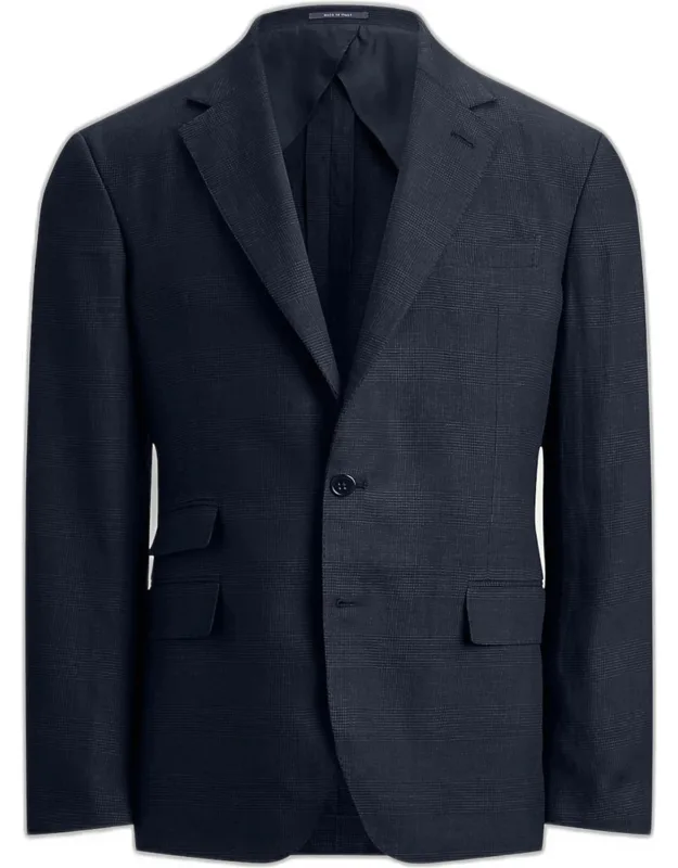 Cotton And Cashmere Glen Plaid Sport Coat