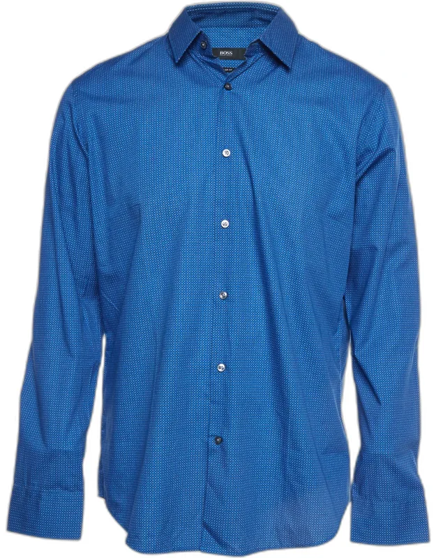 Geometric Print Poplin Regular Fit Shirt