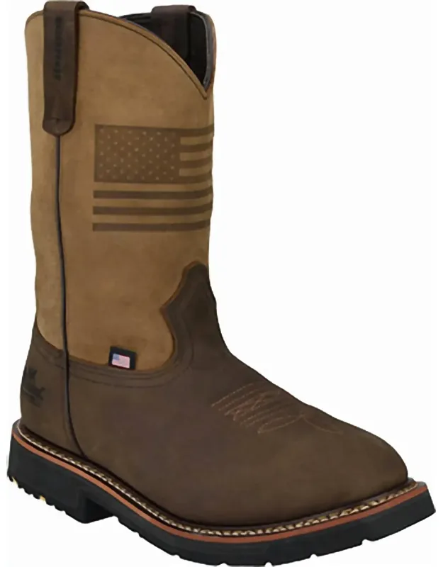 Waterproof Square Toe Western Work Boots
