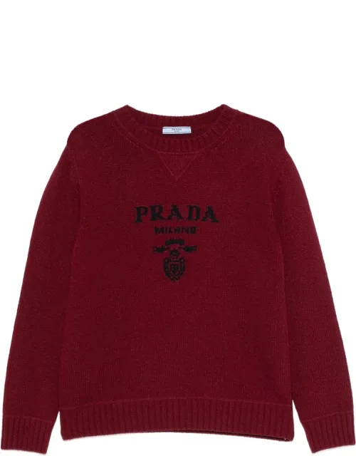 Logo-detail Ribbed-knit Sweater