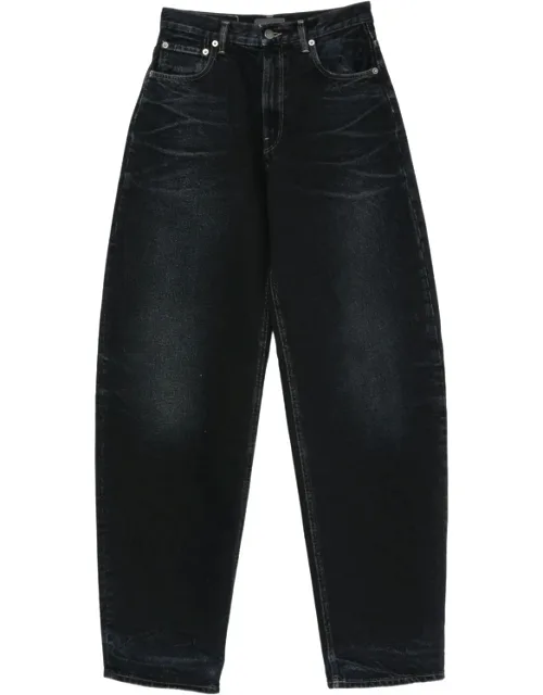Faded Barrel-leg Jeans