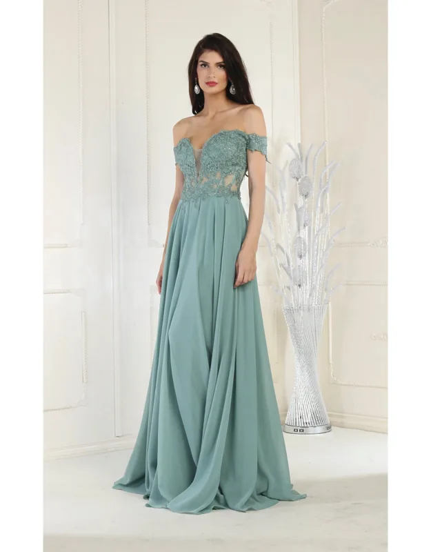 Off Shoulder Formal Dress
