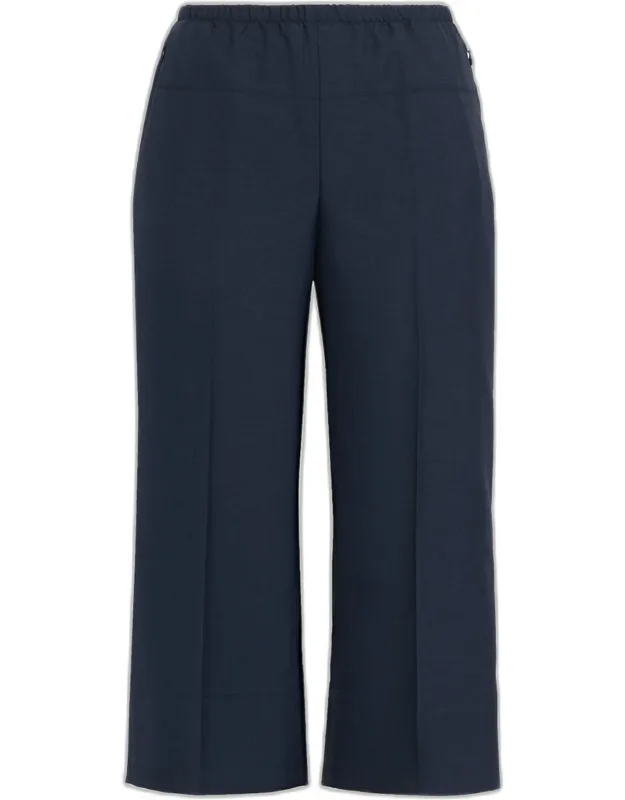 Cropped Wide-leg Pants