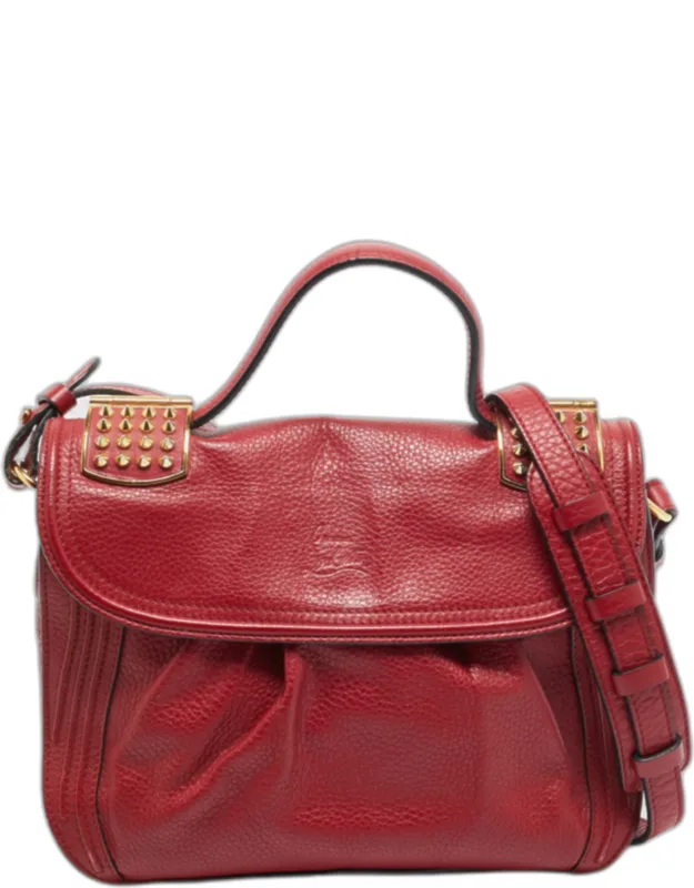 Dompteuse Red Leather Top Handle Bag