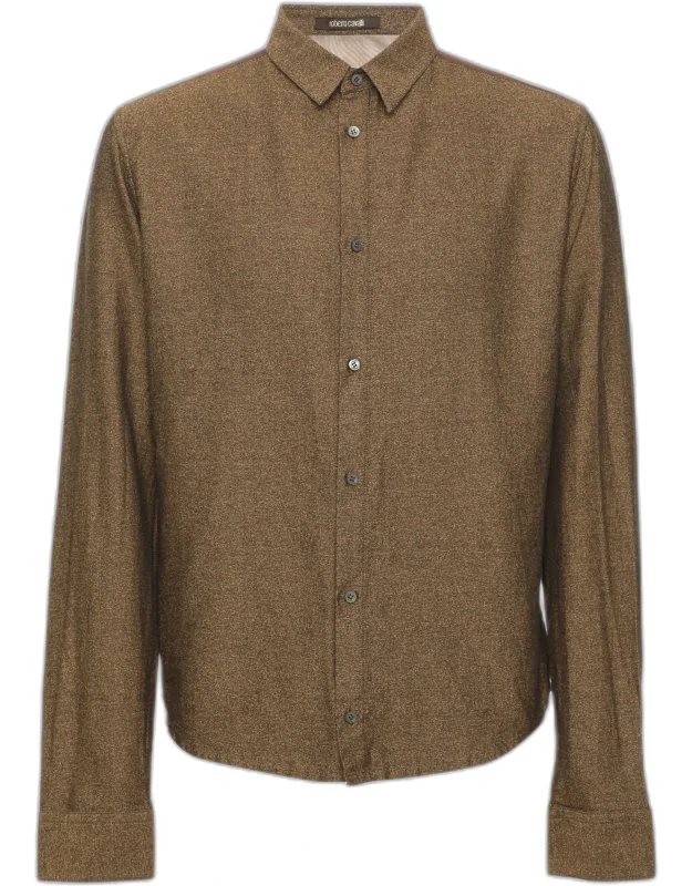 Multicolor Printed Cotton Blend Long Sleeve Shirt