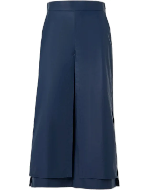 Chiyoko Cotton Poplin Double-layer Pants