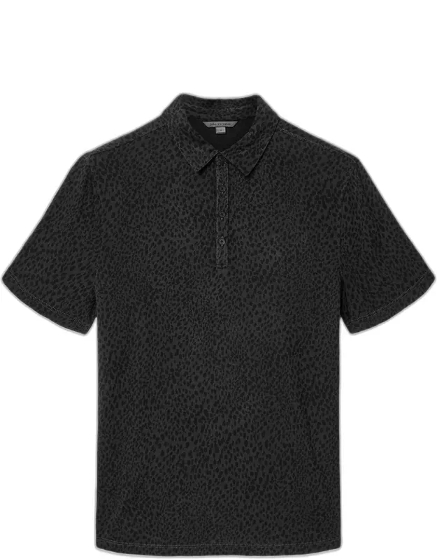 Marcel Cheetah Jacquard Polo Shirt