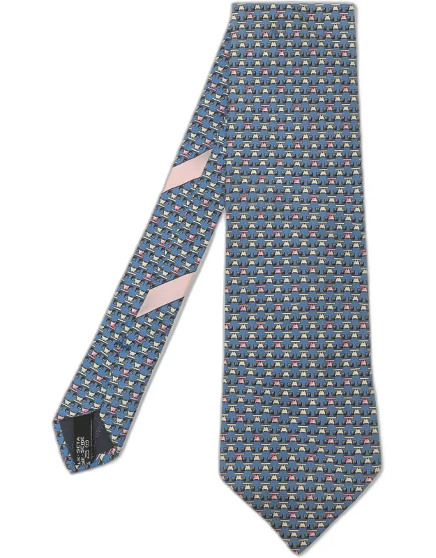 F1 Race Printed Silk Neck Tie