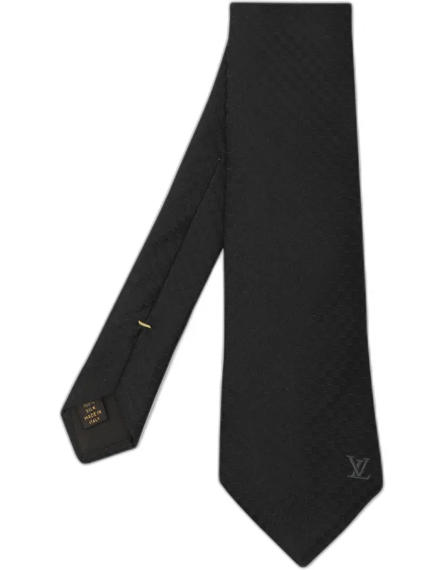 Silk Damier Classique Neck Tie