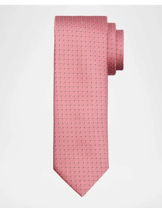 Micro-geometric Jacquard Silk Tie