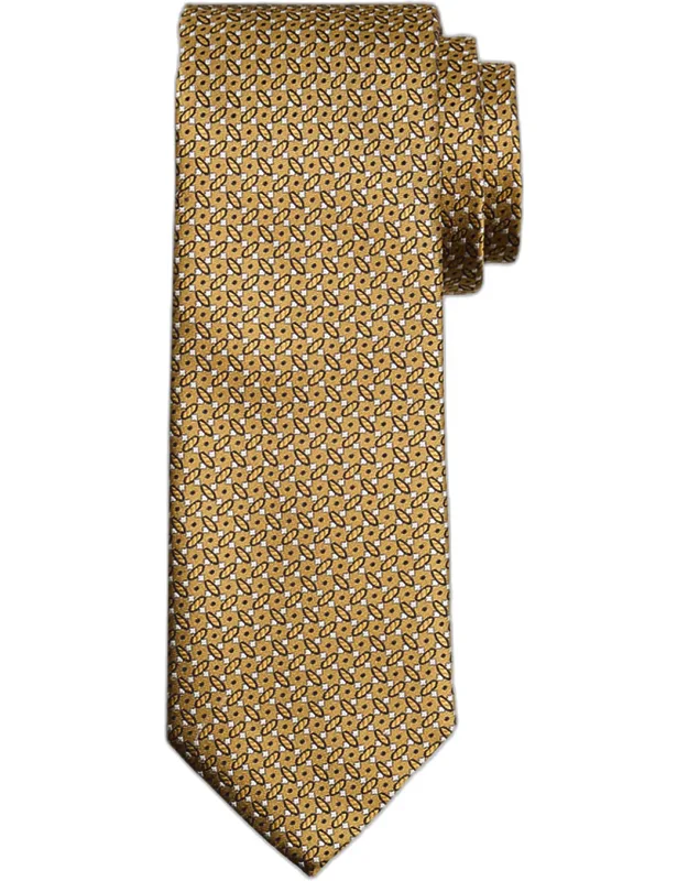 Micro-geometric Jacquard Silk Tie