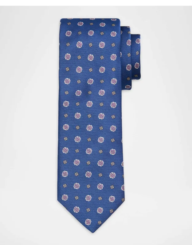 Micro-floral Silk Jacquard Tie