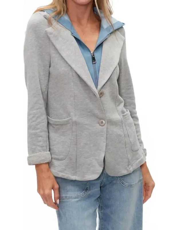 Mixed Media Blazer