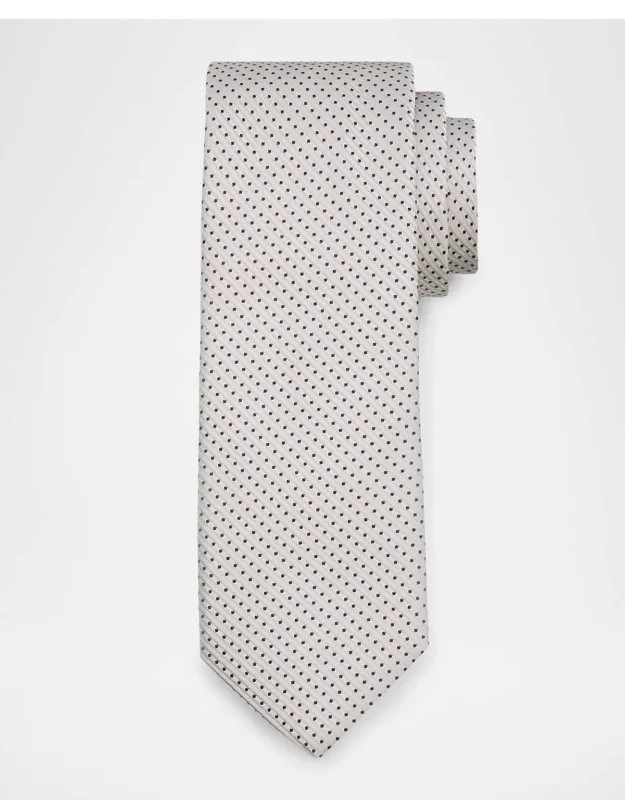 Micro-polka Dot Jacquard Silk Tie