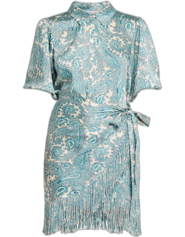 Hendrix Paisley Mini Shirtdress