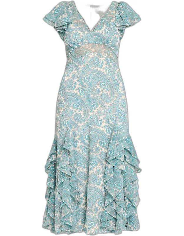 Hendrix Paisley Maxi Dress
