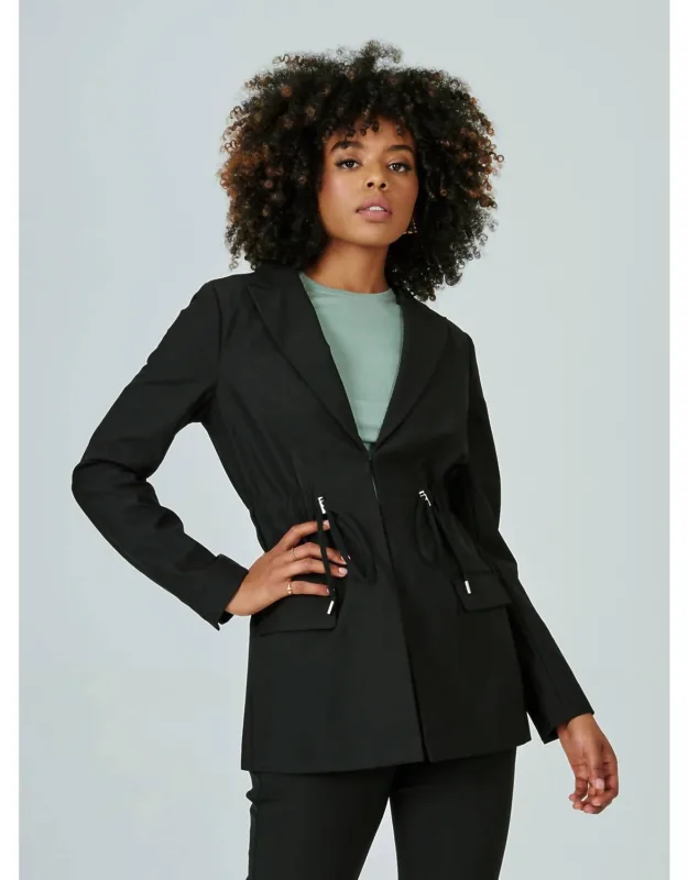 Infinity Cinched Waist Blazer