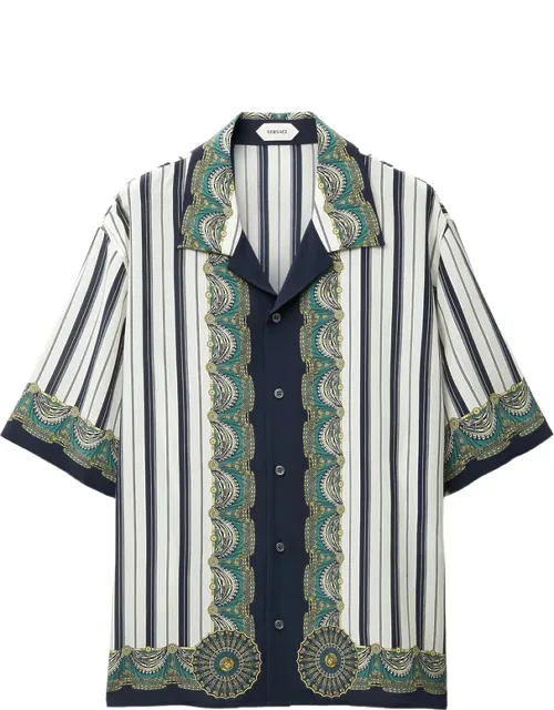 Printed Crêpe De Chine Silk Shirt
