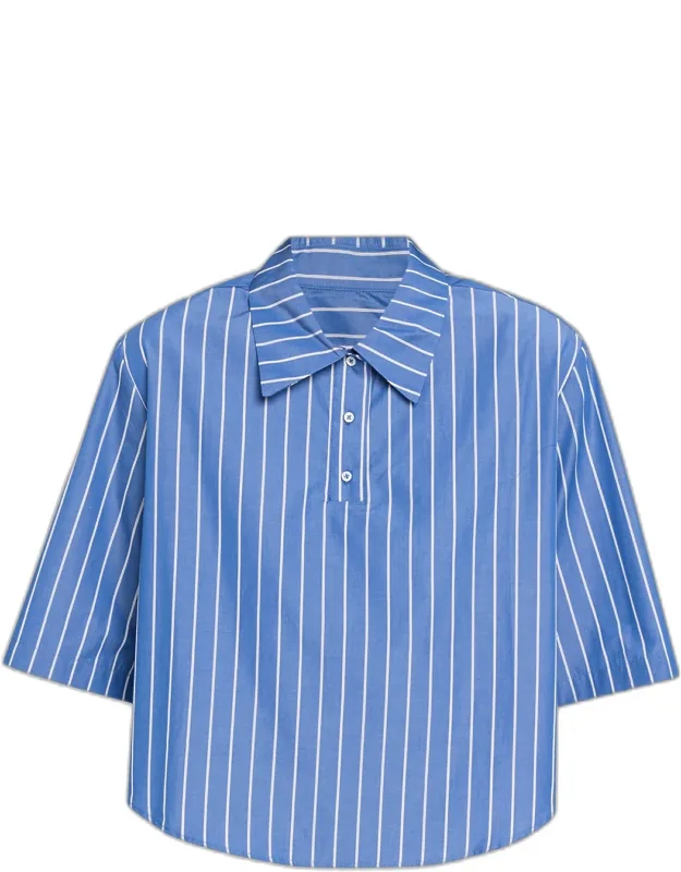 Striped Cotton Polo Shirt