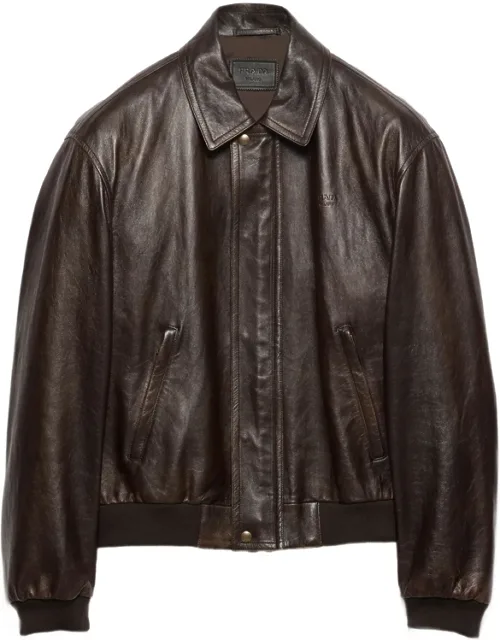 Nappa-leather Bomber Jacket