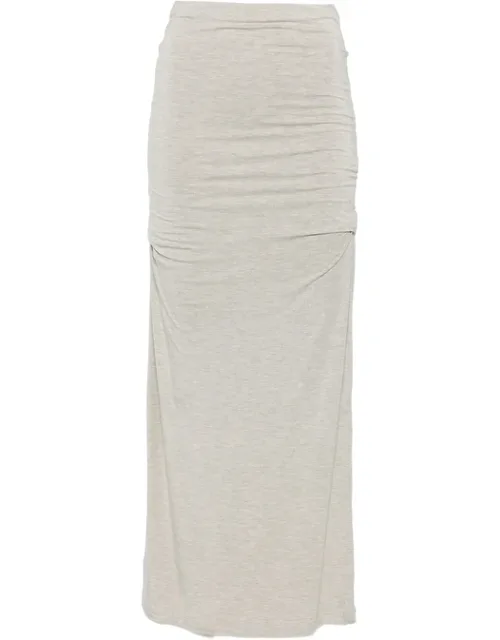 Draped Maxi Skirt