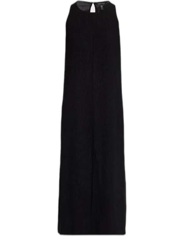 Crinkled Maxi Shift Dress