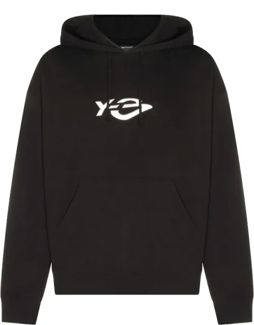 French Terry Liquid Logo-print Drawstring Hoodie