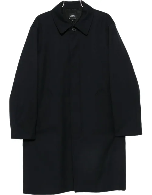 Concealed-button Coat