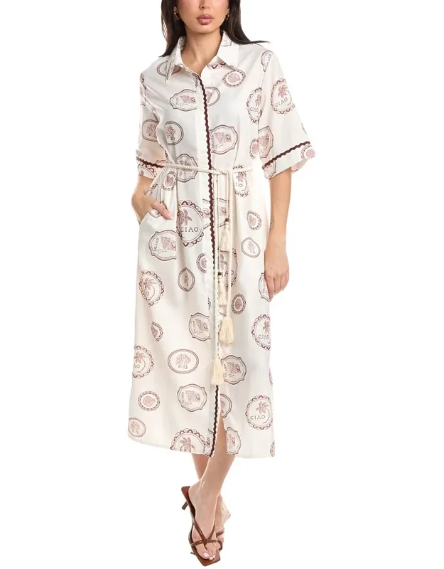Short Sleeve Midi Shirtdress