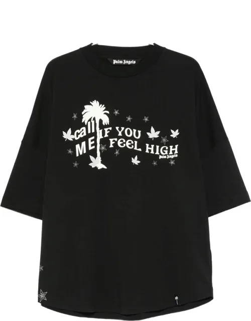 Graphic-print Drop-shoulder T-shirt