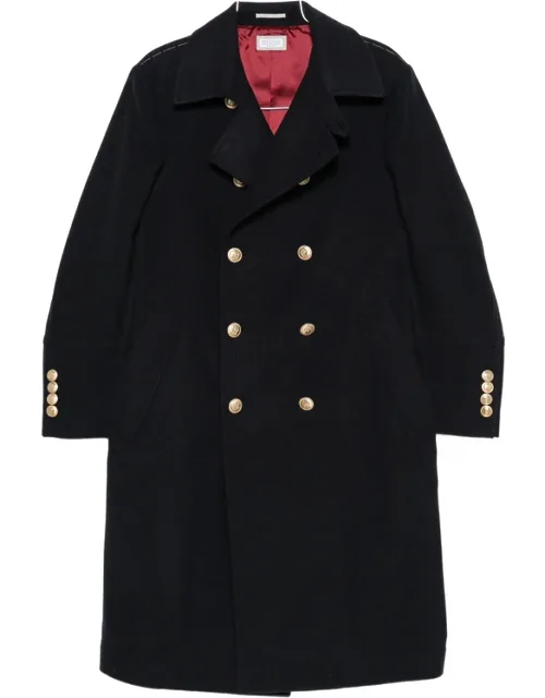 Double-breasted Crest-button Coat
