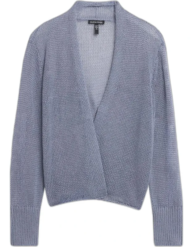 Linen-cotton Knit Cardigan