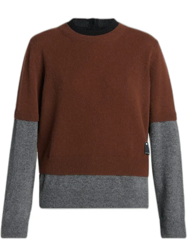 Double-layered Cashmere Sweater