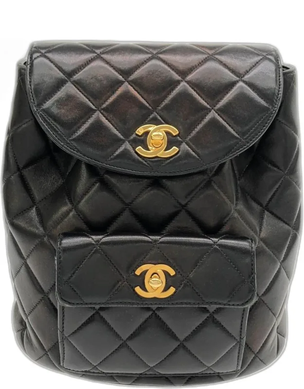 Duma Medium Lambskin Leather Backpack Bag