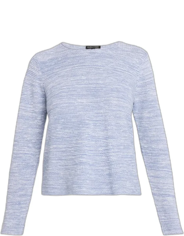Crewneck Melange Knit Sweater