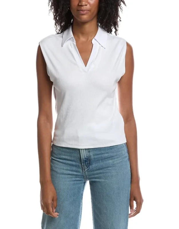 Ester Power Shoulder Polo Shirt