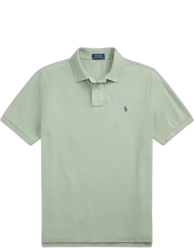 Cotton Mesh Embroidered-pony Polo Shirt