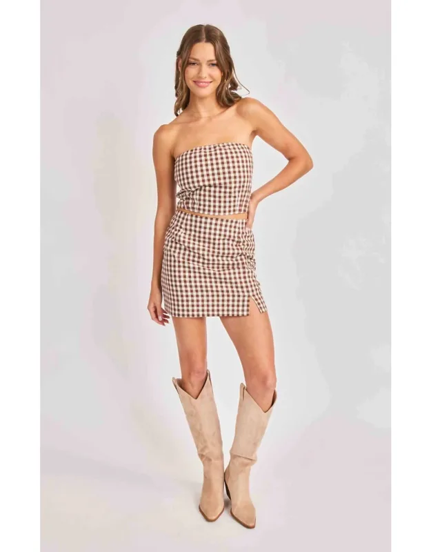 Gingham Skirt