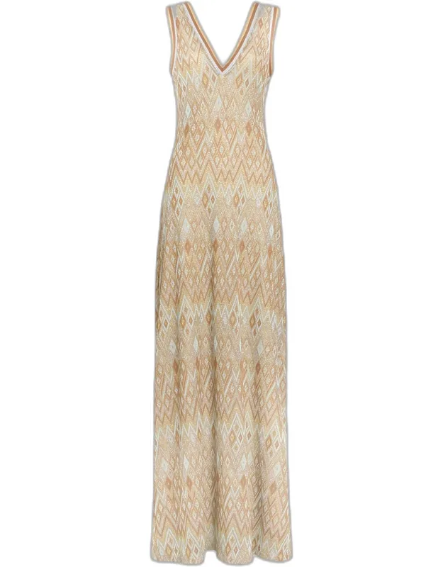 Diamond Knit Maxi Dress