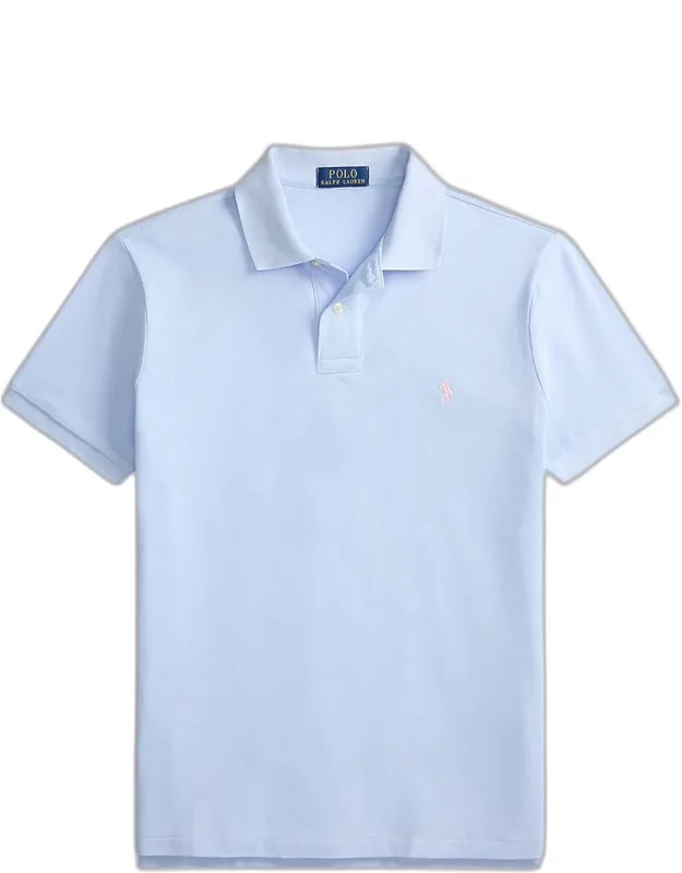 Cotton Mesh Embroidered-pony Polo Shirt